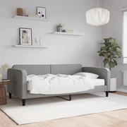Divano Letto con Materasso-Sofa Letto-Daybed Grigio Chiaro 100x200 cm in Tessuto 158405