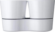 Set di contenitori in plastica a chiusura ermetica con coperchio a vite e maniglia, capacità 0,5 L, 1 L, 2 L e 5 L