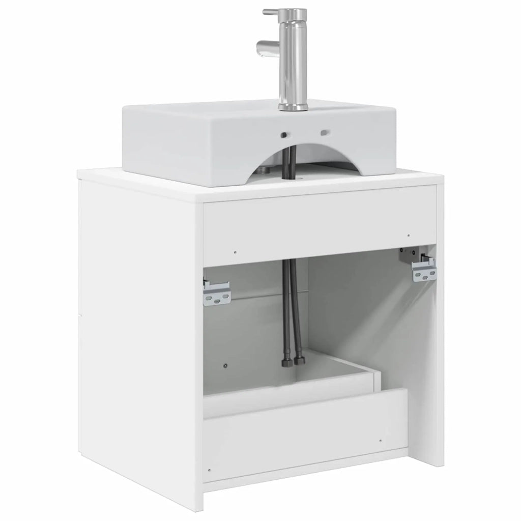 Mobile Lavabo da Parete Bianco 49,5 x 41 x 62,5 cm 890278