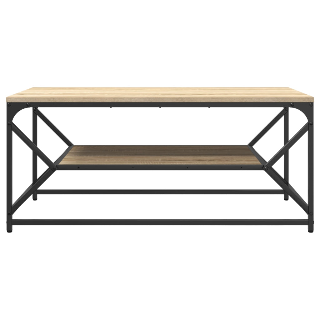 Tavolino da caffÃ¨ con ripiano Rovere Sonoma 90x50x40 cm Legno ingegnerizzato