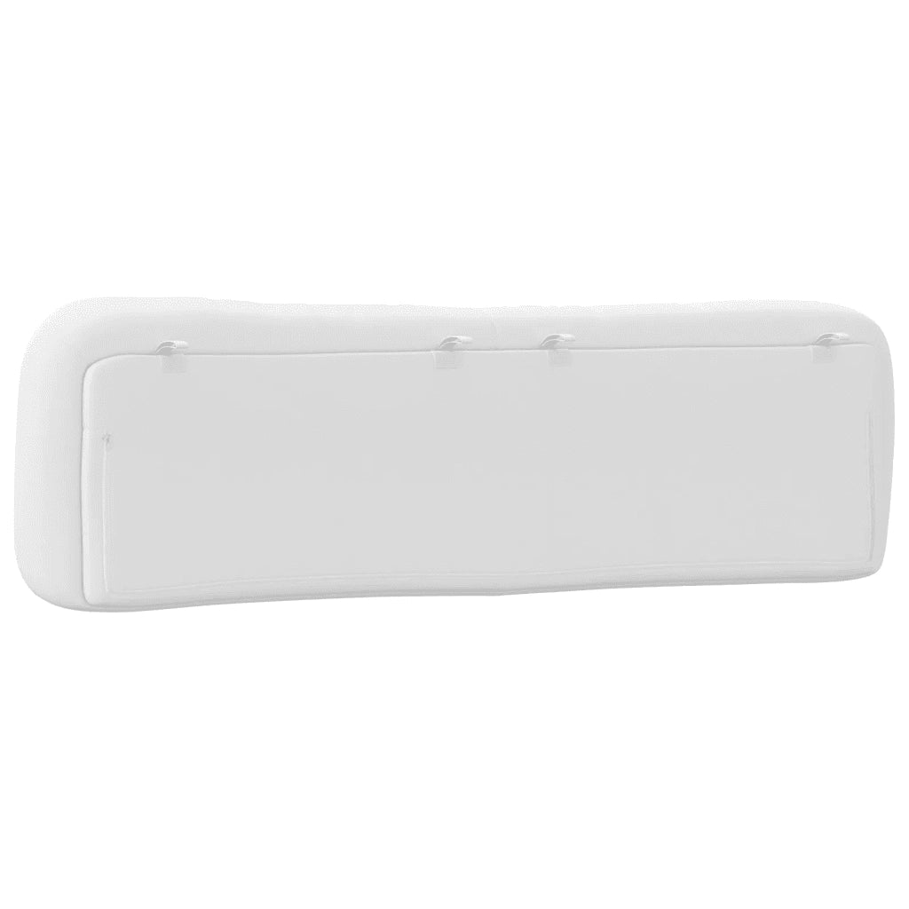 vidaXL Cuscino Testiera Bianco 193 cm in Similpelle