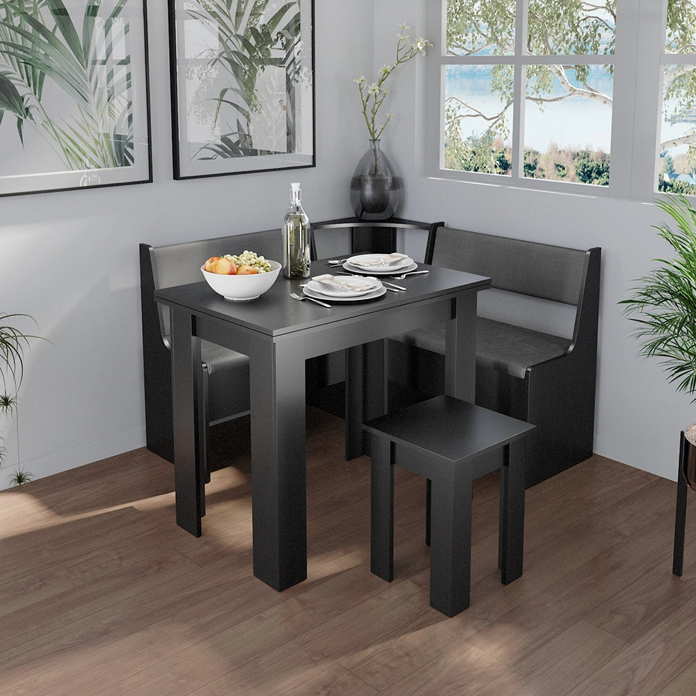 Vicco Panca ad angolo Nero 41.5 x 120 cm