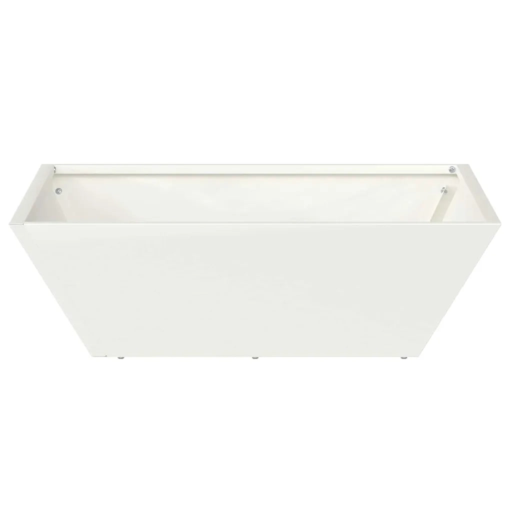 Vaso da giardino 5 pcs Bianco 50 x 50 x 15 cm 873827