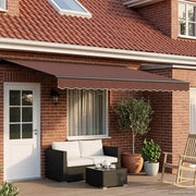 Tettuccio Elettrico Retrattile Marrone e Antracite 5 x 3 m 3421661