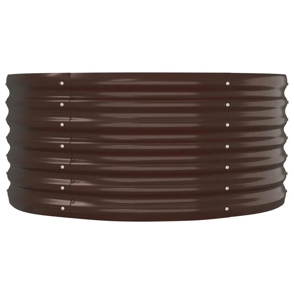 Letto Giardino Acciaio Zincato 152x80x36cm Marrone 318915
