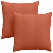 Cuscini da Divano 2 pz | Cuscini per sedie Rosso Arancio 80 x 80 cm