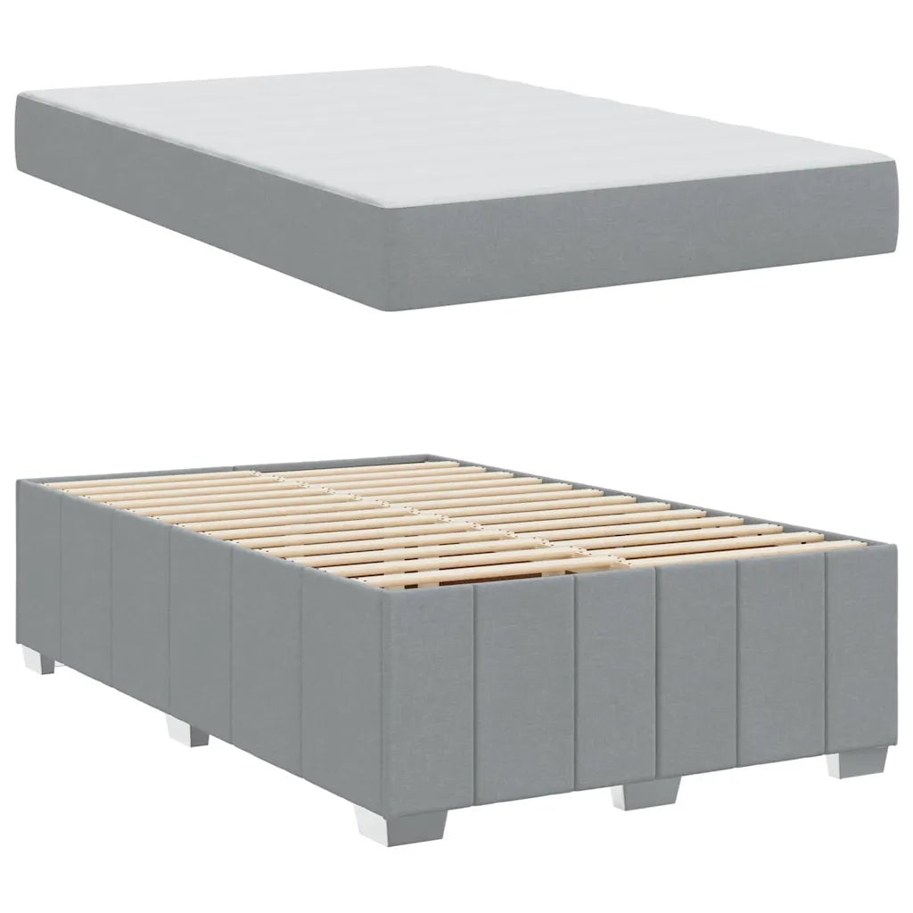 vidaXL Struttura del letto Grigio chiaro 120 x 200 cm Tessuto