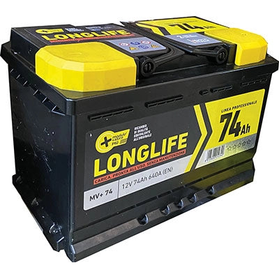BATTERIA AUTO MODULO VALORE + - AH  74 DX SPUNTO 640A MM 278X175 H.MM 190