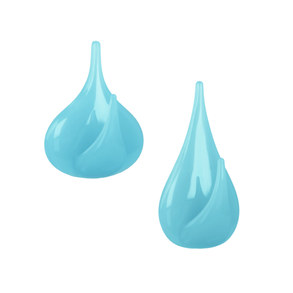 Gancio Adesivo Plast.San Waterdrops Set 5 Pezzi - Metaltex