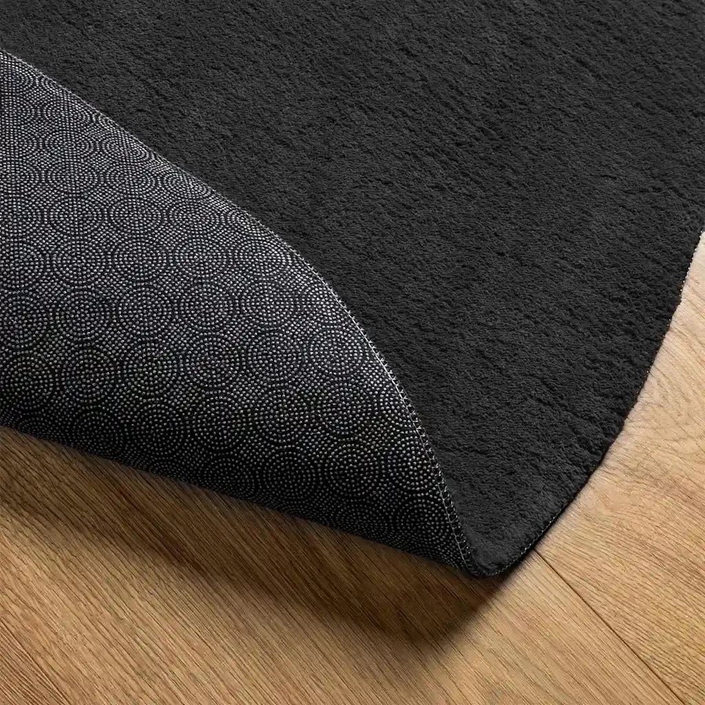 Tappeti per area HUARTE Nero 80 x 150 cm Poliestere 4103698