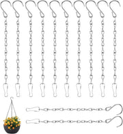 Hanger per piante - 12 pezzi, catena metallica 25 cm per piante da appendere, vasi di fiori e altro
