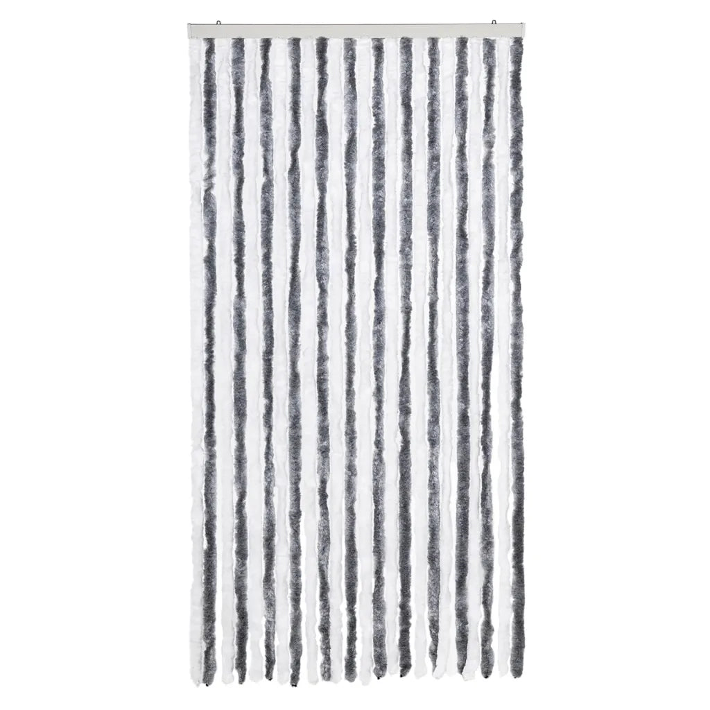 Tenda Antimosche Grigia e Bianca 100x200 cm in Ciniglia CFW3644958