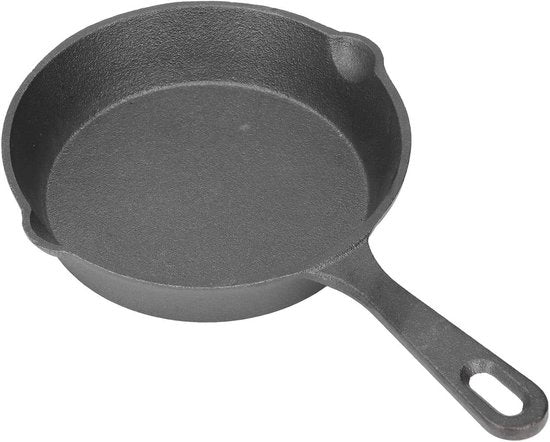 Mini Piatto da Cottura in Acciaio Inox 14 cm - Antiaderente - Resistente al Calore - Base Piana - Cottura Al Campo