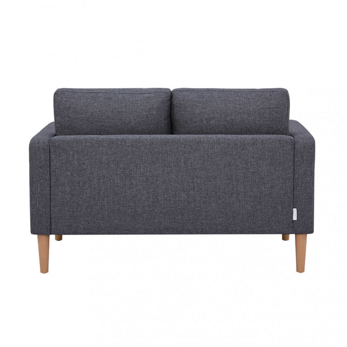 Divano 2 Posti Ramsey 137x73x82 h cm in Tessuto Grigio scuro