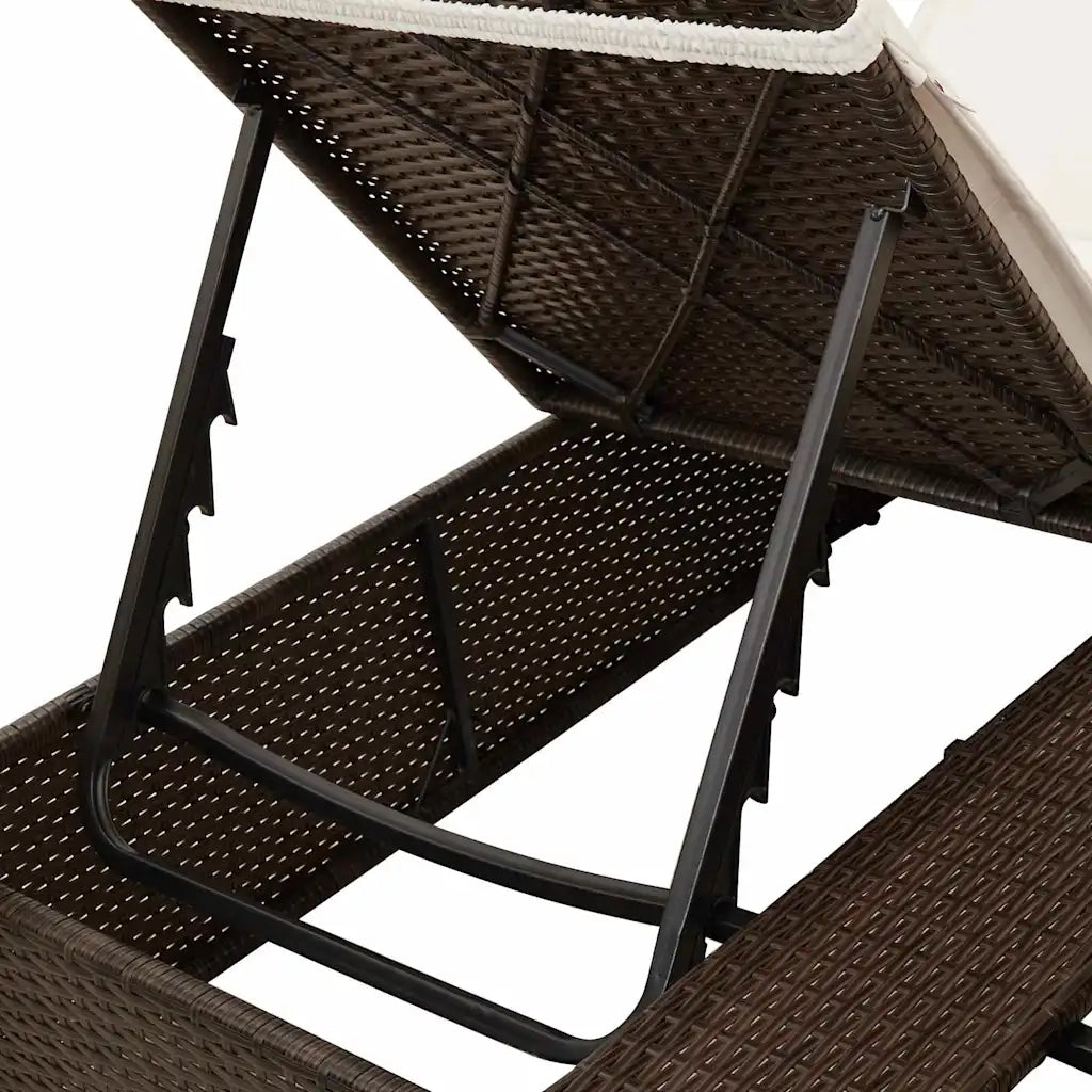 Lettino da sole doppio Bianco caldo 205 x 129 x 200 cm 3376128