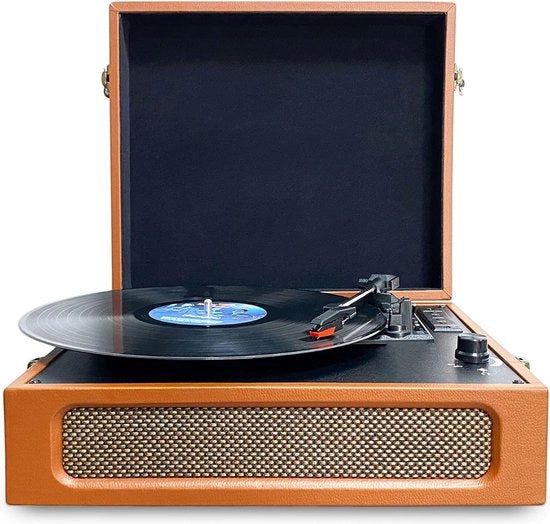 Lettori di Disco Bluetooth - Retro - Altoparlanti Integrati - Senza Fili - Adatto per Tutti i Dischi