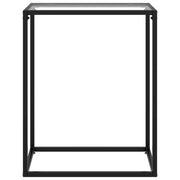 Tavolo Consolle Trasparente 60x35x75 cm in Vetro Temperato 322803