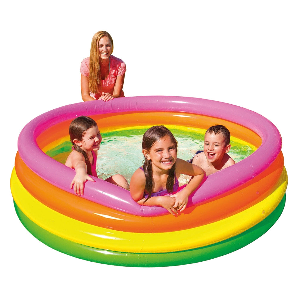 Piscina Gonfiabile Ø Intex Arcobaleno 168 x 46 cm