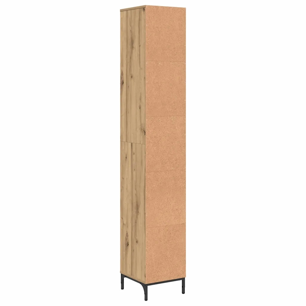 Mobile da Bagno con porta Rovere artigianale 31,5 x 33 x 190 cm 883413