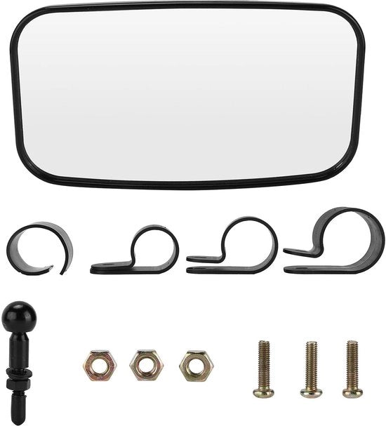 Specchio retrovisore compattabile per UTV - ABS plastica - Vetro resistente - Angolo di visuale ampio - Specchio