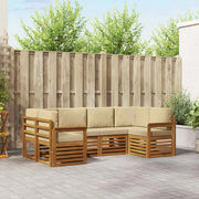 Set divano sezionale 6 pcs Naturale Legno di Acacia Massello 3375358