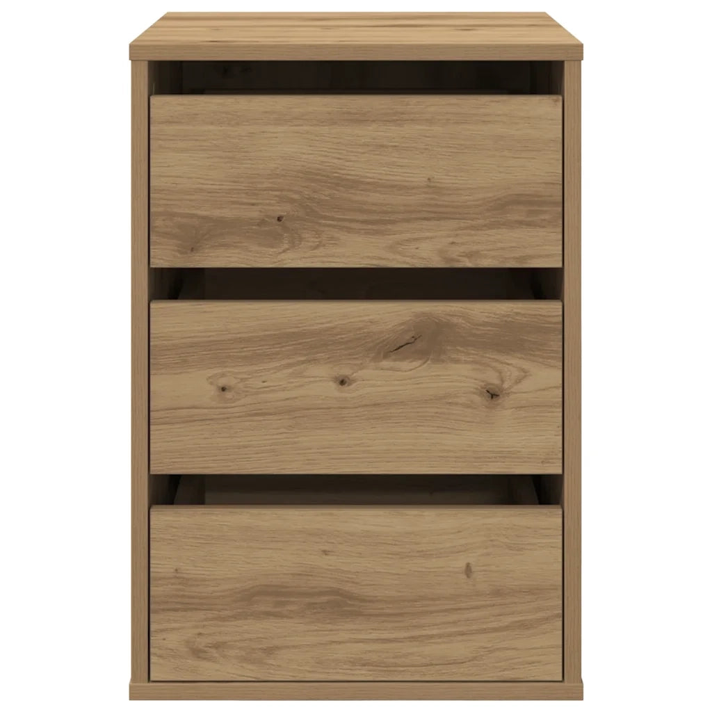 Cassettiera Angolare Rovere Artigianale 40x41x58cm Multistrato 852842
