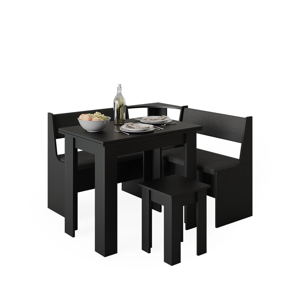 Vicco Panca ad angolo Nero 41.5 x 76.6 cm