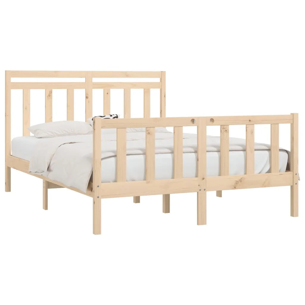 Giroletto-Struttura Letto in Legno Massello di Pino 120x200 cm 277337