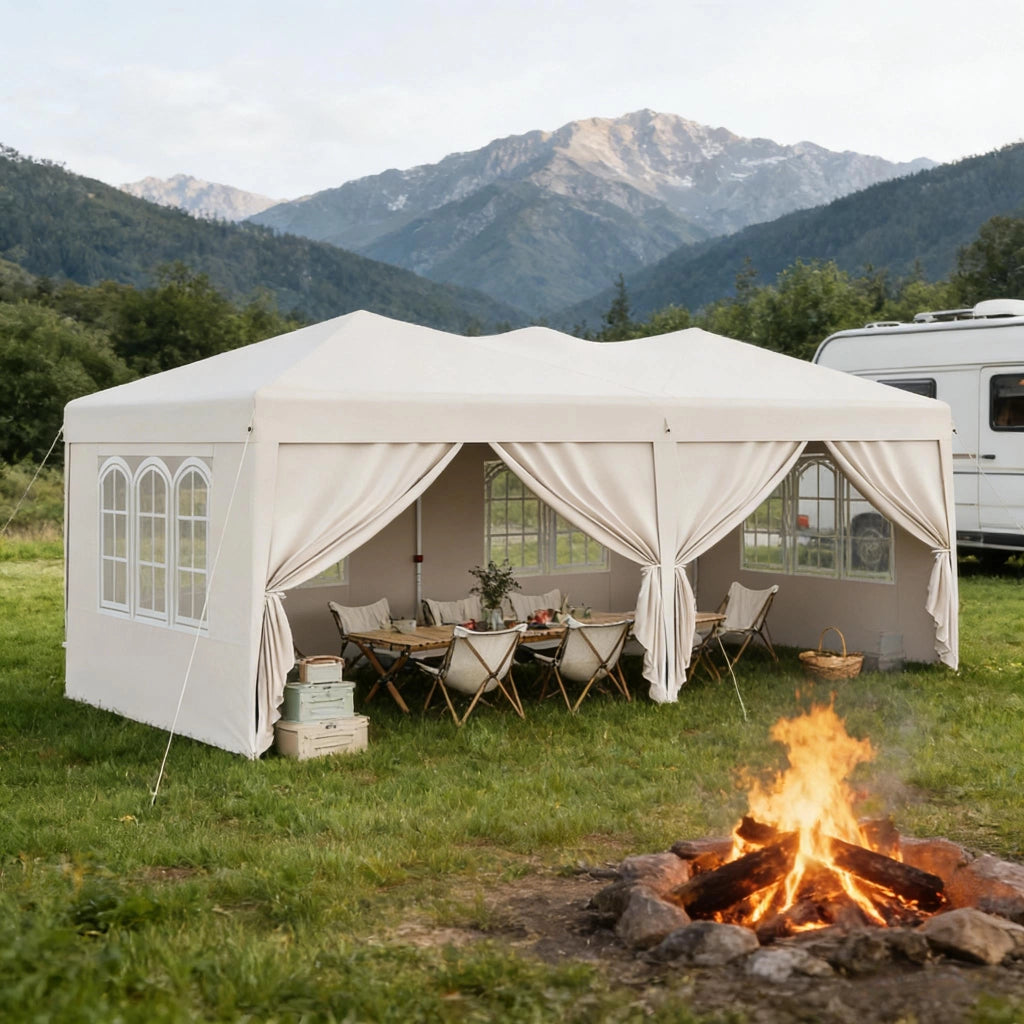 Spazioso gazebo tenda per feste rifugio per la privacy con borsa da trasporto (solo con gazebo)