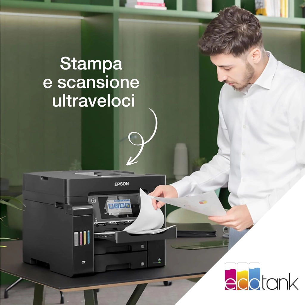 EcoTank ET-5855 Stampante multifunzione A4 Wi-Fi con serbatoi di inchiostro e fax