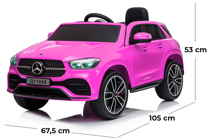 Macchina Elettrica per Bambini 12V con Licenza Mercedes GLE 450 AMG Rosa