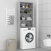 Mobile per Lavatrice Grigio Sonoma 64x24x190 cm 815952