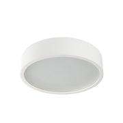 Kanlux plafoniera tonda Jasmin bianca 28cm legno vetro E27