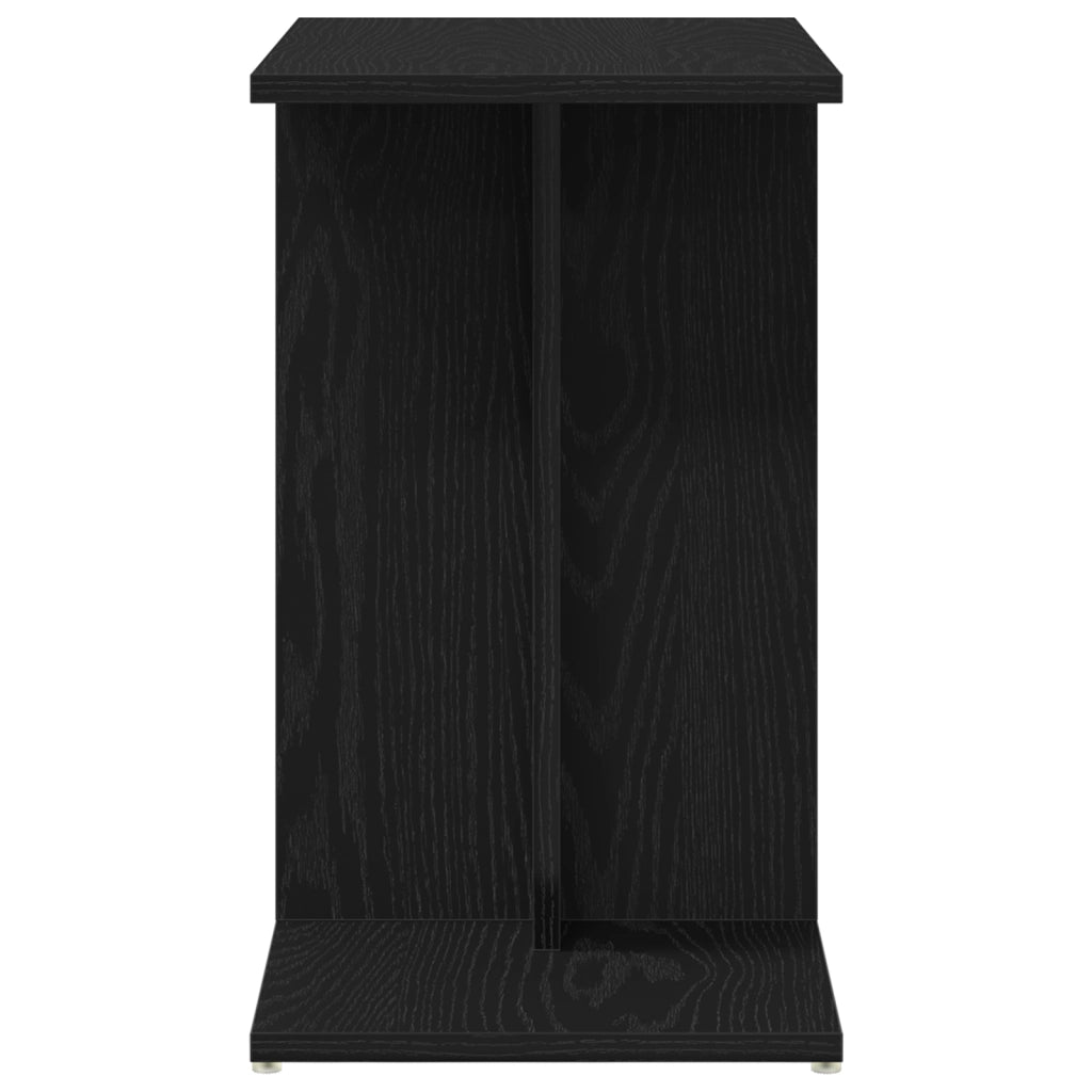 Tavolino  Nero in Rovere 50x30x50 cm in Legno Ingegnerizzato