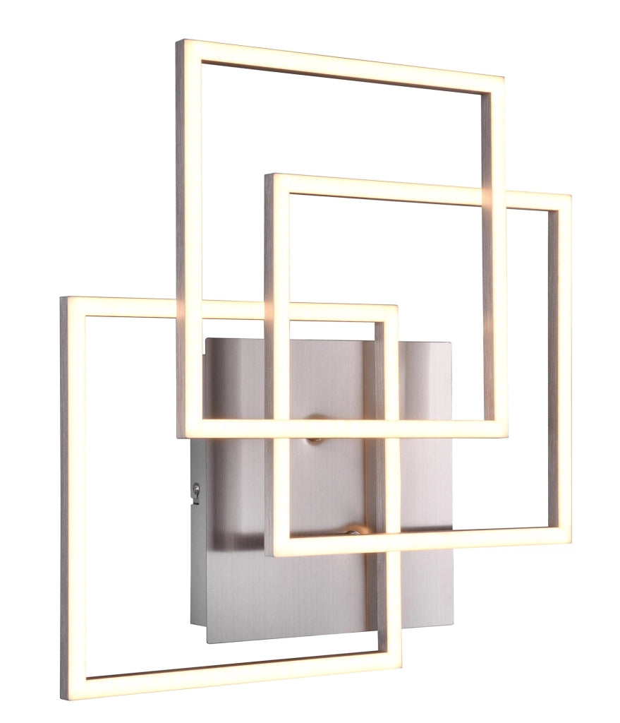 Plafoniera da Interno a LED in Metallo Nickel Opaco