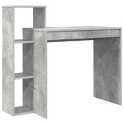 Scrivania | Tavolo da Ufficio Grigio cemento 100 x 40 x 90 cm Legno multistrato