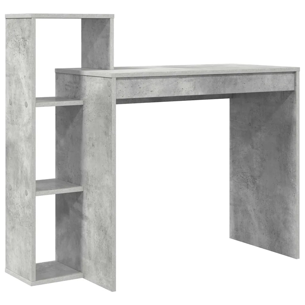 Scrivania | Tavolo da Ufficio Grigio cemento 100 x 40 x 90 cm Legno multistrato