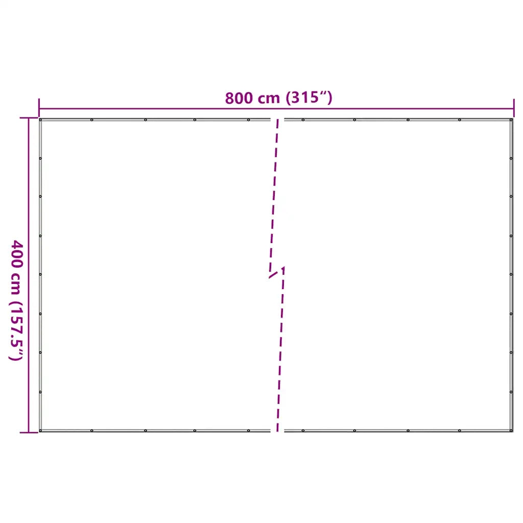Rete per Rimorchio Verde 4x8 m HDPE CFW1331336