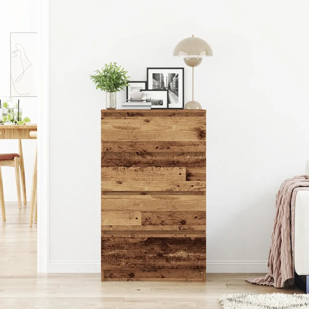 Credenza Legno Antico 60x35x98,5 cm in Legno Multistrato 861128