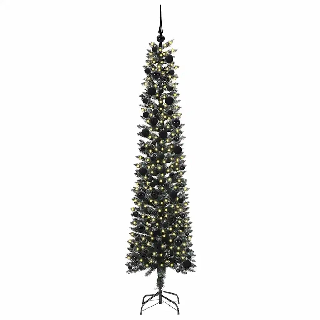 Albero di Natale | Decorazioni natalizie artificiale con 300 LED Verde 240 cm
