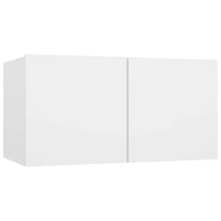 Set Mobili Porta TV 2 pz Bianco in Legno Multistrato 3078700