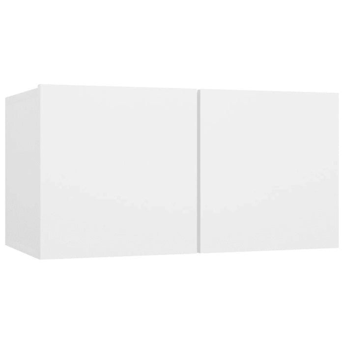 Set Mobili Porta TV 2 pz Bianco in Legno Multistrato 3078700