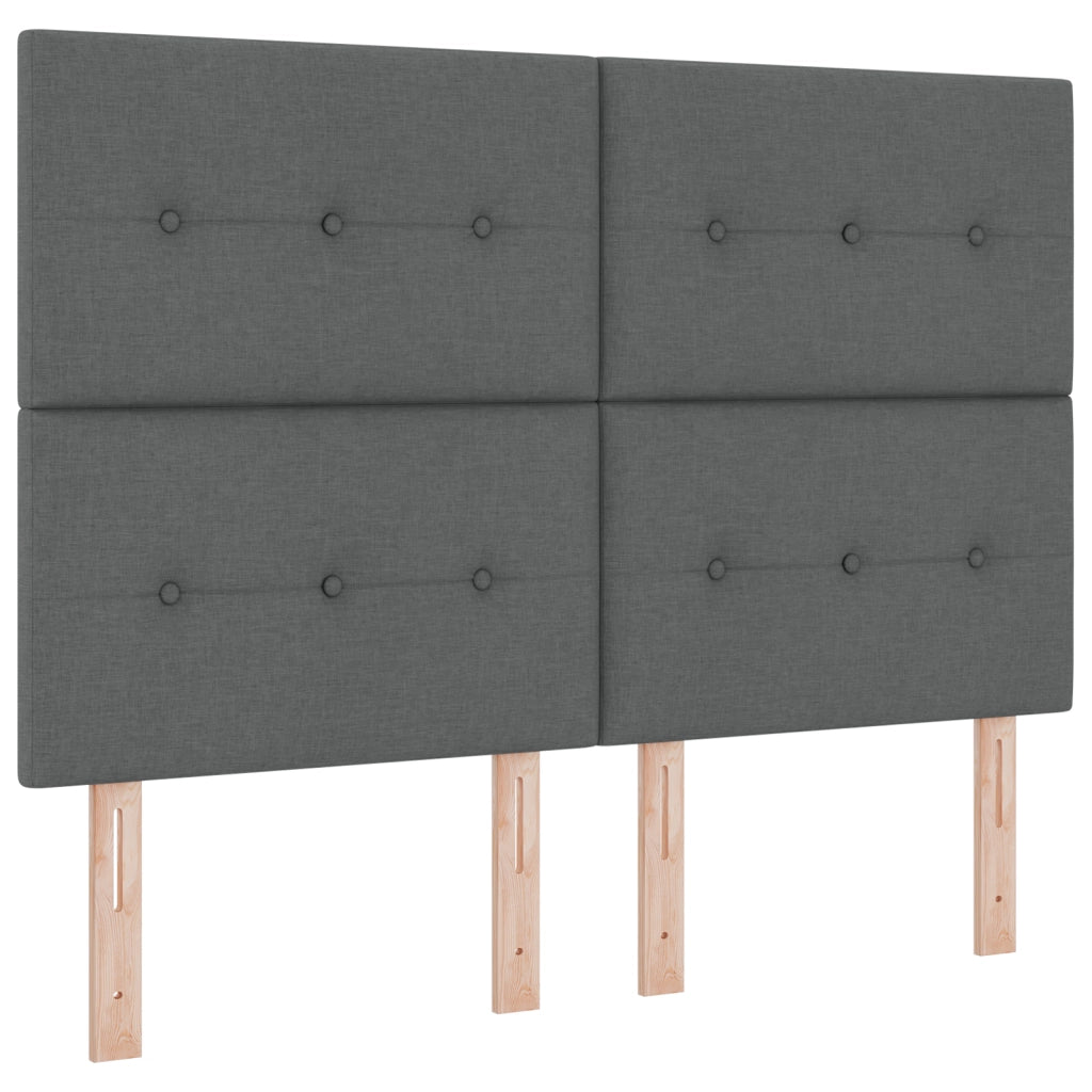 Testata LED  Grigio Scuro 80 cm in Tessuto