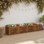 Cuscini per Sedia in 4 Pezzi 4 pz 100% Poliestere Multicolore 945299