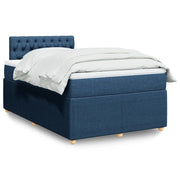 Giroletto a Molle con Materasso Blu 120x200 cm in Tessuto 3289736