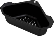 Pulitore Filtro Driehoekig per Spugne - Zeefmand per Cucina - Filtra Rifiuti Alimentari - 24,6 x 18 x 8 cm - Nero