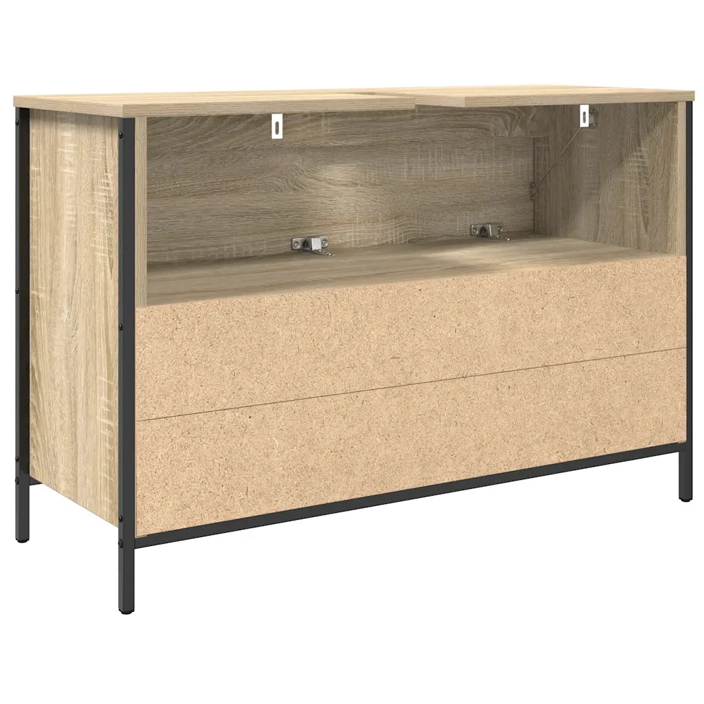 Mobile Lavabo da Bagno-Armadietto da bagno con Cassetti Rovere Sonoma 90x34,5x60 cm