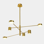 Italux Remdal lampadario LED moderno 6 luci oro 4000K