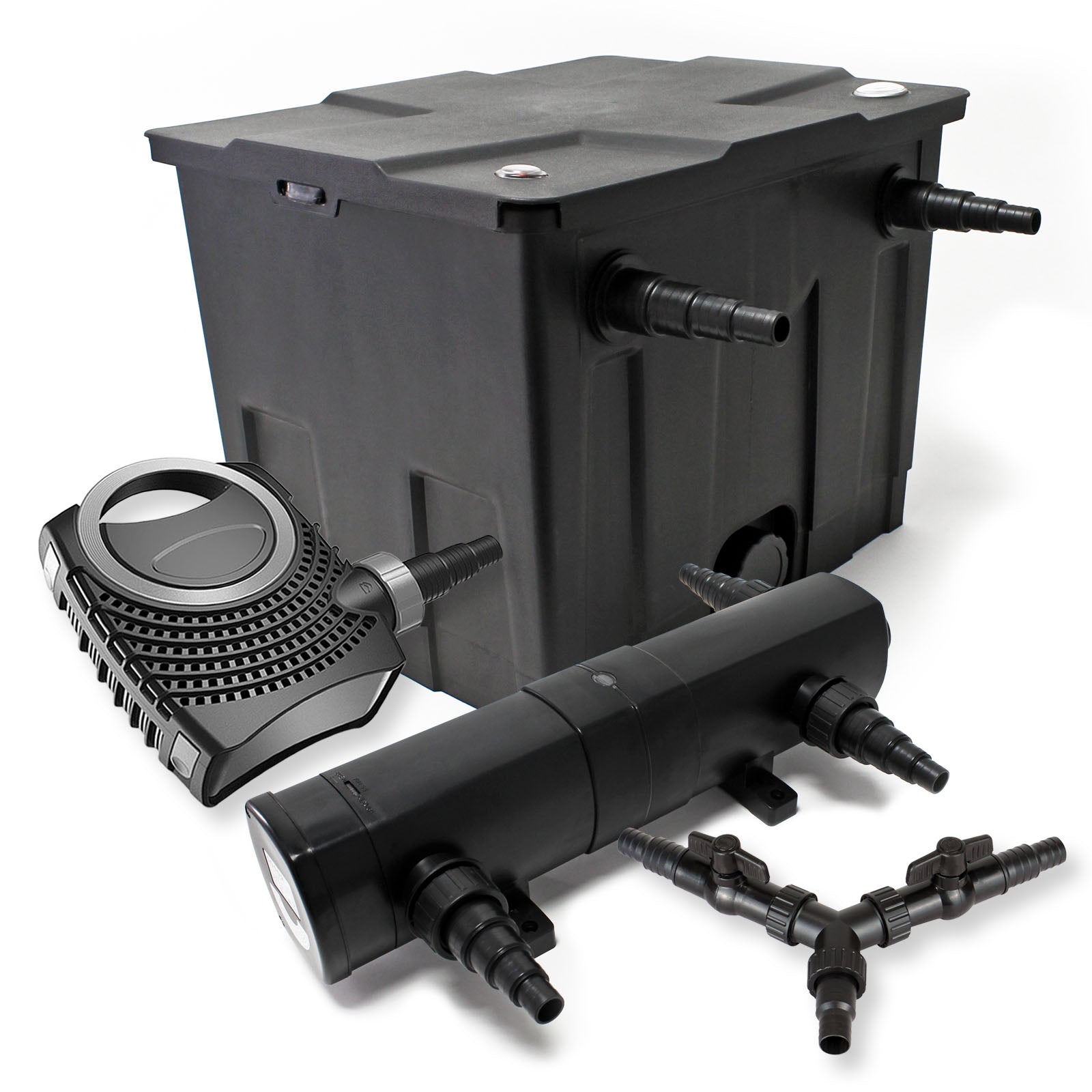 Set per laghetti filtro 12000l chiarificatore UVC 36W pompa NEO8000 70W
