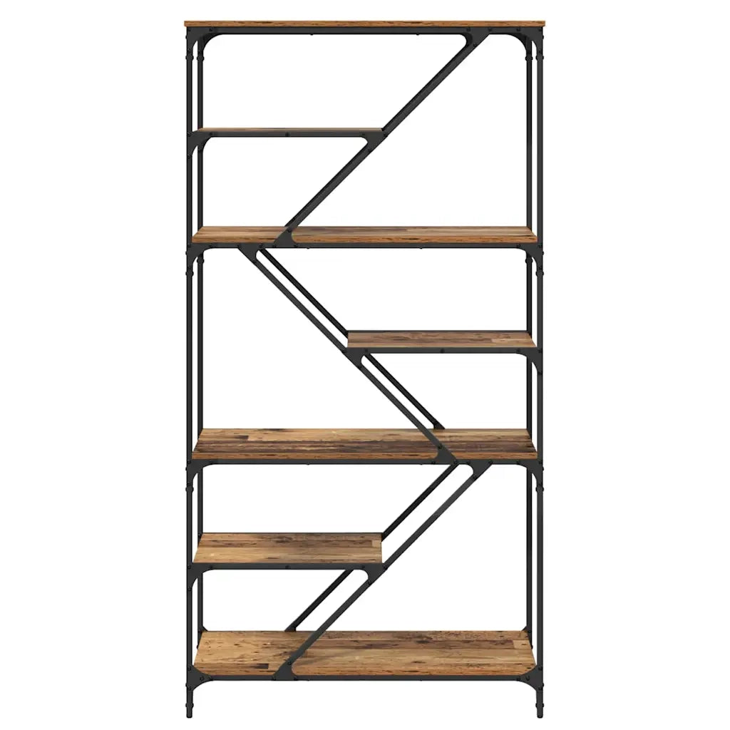 Libreria-Scaffale per Libri-Mobile di Stoccaggio Legno vecchio 91 x 36 x 176 cm Legno multistrato